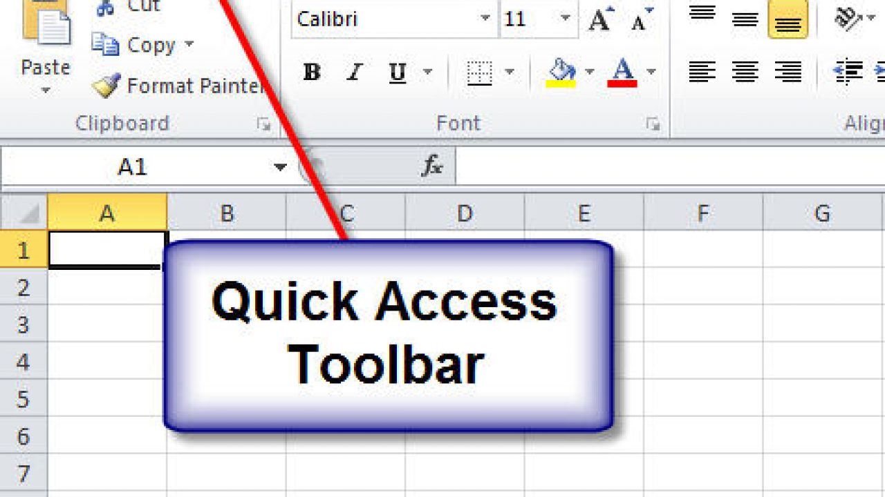 where is the quick access toolbar located