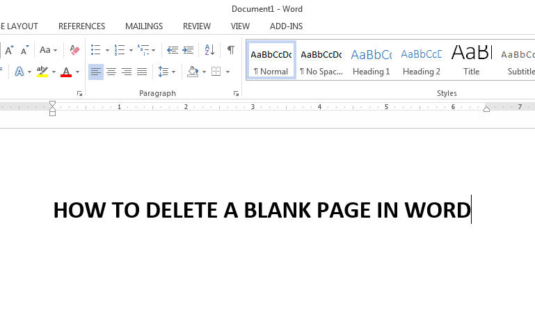 delete a page on microsoft word for mac