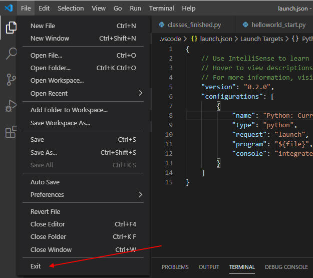 Closing Visual Studio Code Crashes the Program (Fixed) 